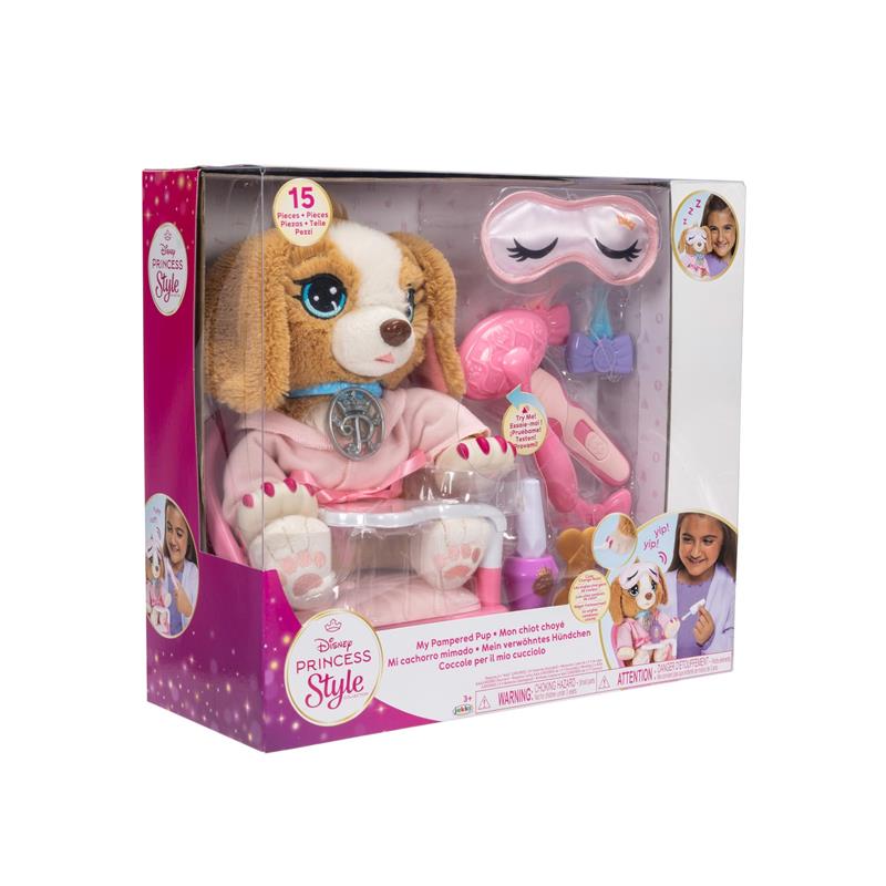 Jakks - Disney Princess Style Collection My Pampered Pup Kids Nurturing Pretend Play Set Image 5