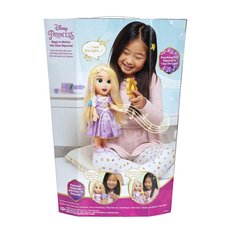 Jakks - Magic In Motion Hair Glow Rapunzel Doll Image 7