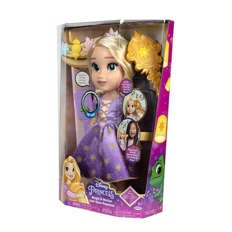 Jakks - Magic In Motion Hair Glow Rapunzel Doll Image 9