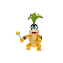 4-inch Iggy Koopa action figure from Super Mario, featuring a yellow body, green spiky hair, and a wand.