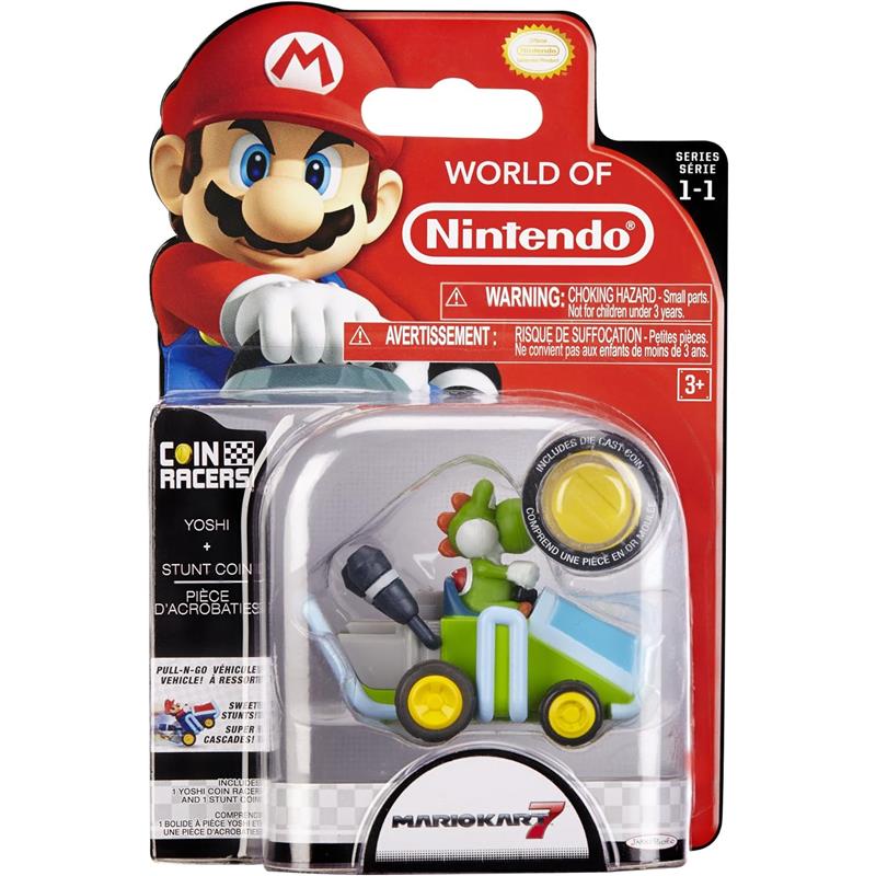 Jakks - Nintendo Super Mario Coin Racers Wave 1, Yoshi Image 2