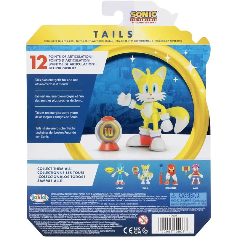 Jakks - Sonic 4In Articulated Figure Tails With Accessory Wave 6 Image 3