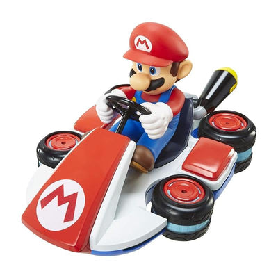 Anti-gravity mini RC racer featuring Mario in a colorful kart with red and white details designed for children.
