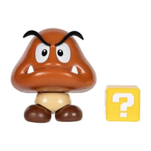 Jakks Super Mario Goomba 4 Inch Action Figure with Question Block Image 1
