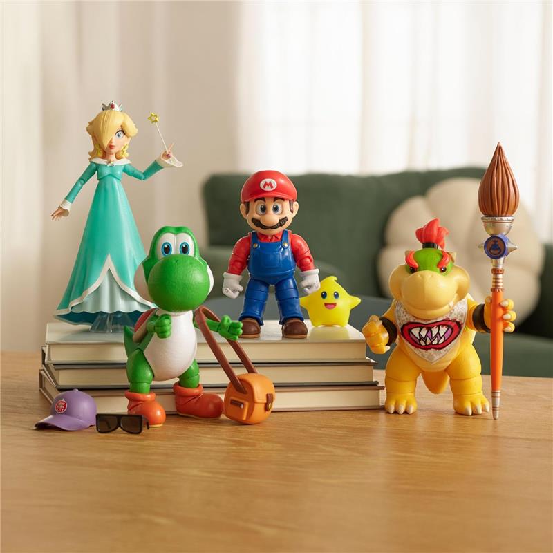 Jakks The Super Mario Galaxy Movie 5” Action Figures, Bowser Jr Image 5