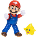 Jakks The Super Mario Galaxy Movie 5” Action Figures, Mario with Yellow Glow-in-The Dark Luma Star Image 2
