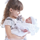 Jc Toys 15.5 Soft Body La Newborn In White Bunting And Accessories Image 3