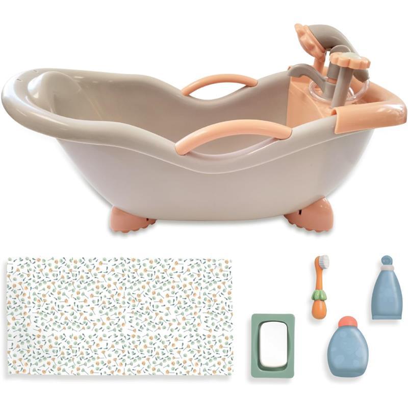 JC Toys - Baby Doll Real Working Bath Set, Ages 2+, Earth Tone Colors  Image 1