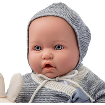 JC Toys La Baby Soft Body Baby Doll in Gray Outfit with Accessories Image 2