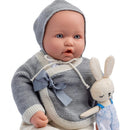 JC Toys La Baby Soft Body Baby Doll in Gray Outfit with Accessories Image 3