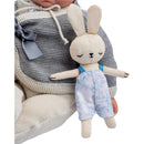 JC Toys La Baby Soft Body Baby Doll in Gray Outfit with Accessories Image 5