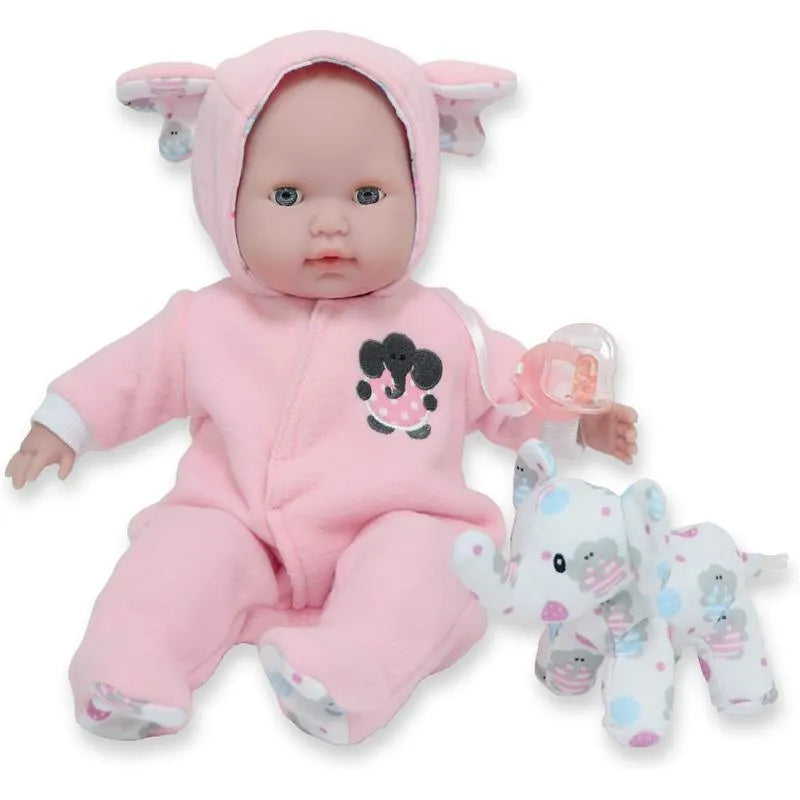 Jc Toys - Berenguer Boutique Soft Body Baby Doll Open/Close Eyes. Animal Theme Pink. Window Box Image 1