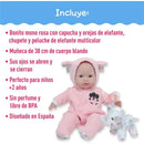 Jc Toys - Berenguer Boutique Soft Body Baby Doll Open/Close Eyes. Animal Theme Pink. Window Box Image 4