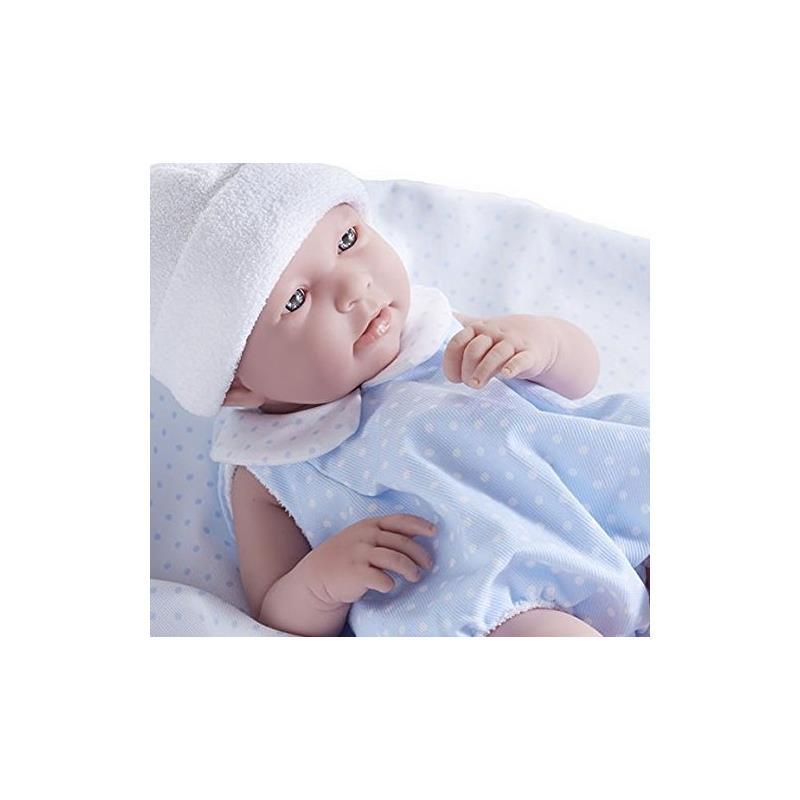 JC Toys La Newborn Realistic 17 REAL BOY Baby Doll, Blue Layette Image 2