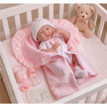 JC Toys La Newborn Soft Body Boutique Baby Doll - 15.5-Inch Pink Image 2
