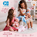 JC Toys La Newborn Real Girl Baby Doll Pink Knit Outfit & Accessories Image 2