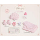 JC Toys La Newborn Real Girl Baby Doll Pink Knit Outfit & Accessories Image 3