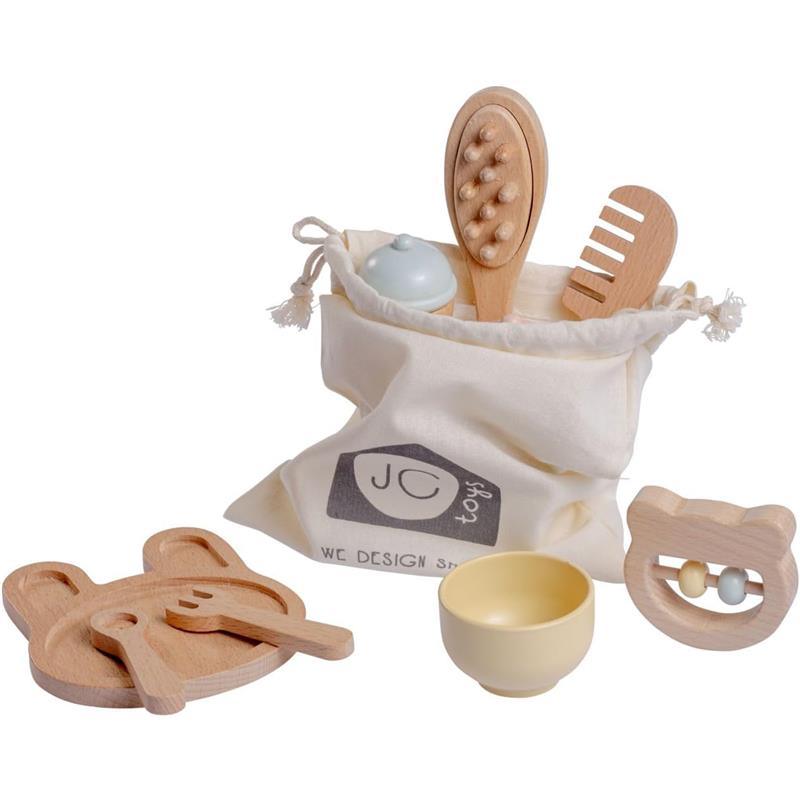 JC Toys - Real Wood 10 Piece Baby's First Care Set, Parfait Collection Twiggly Toys  Image 6