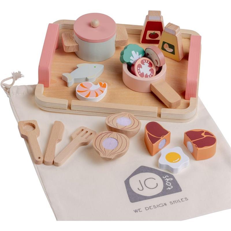 JC Toys - Real Wood 16 Piece Kitchen Chef Set, Parfait Collection, Ages 3+, Twiggly Toys  Image 5