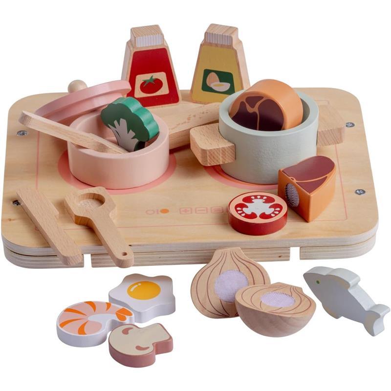 JC Toys - Real Wood 16 Piece Kitchen Chef Set, Parfait Collection, Ages 3+, Twiggly Toys  Image 7