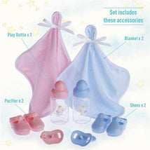 JC Toys - Twins Soft Body Baby Dolls, 12 Piece Gift Set with Open/Close Eyes, 2 years+ Image 2