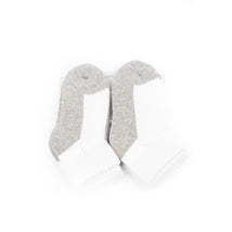 Jefferies Socks 3Pk Seamless Unisex White & White/Grey Baby Socks Image 3