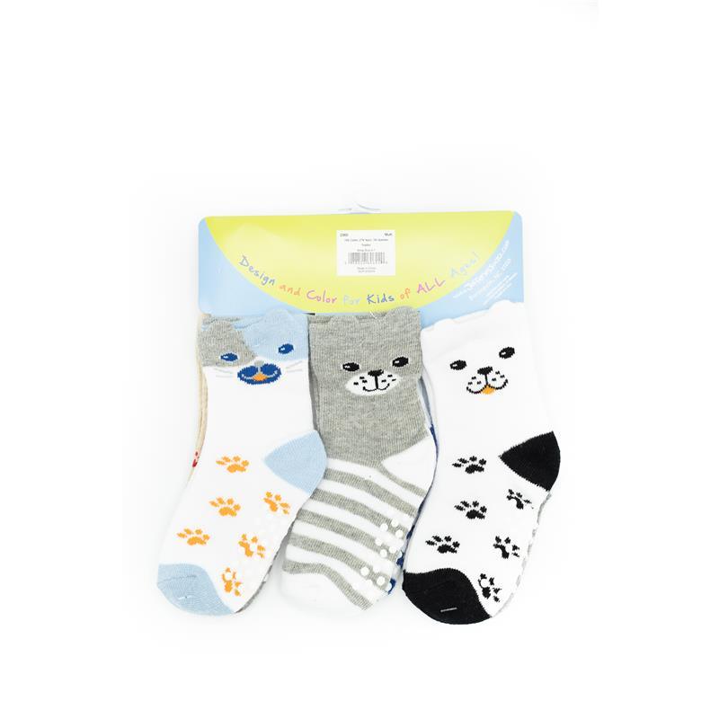 Jefferies Socks 6Pk Non-Skid Adorable Dog Gripper Baby Socks Image 3