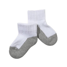 Jefferies Socks 6Pk Seamless Unisex White/Grey Baby Socks Image 1