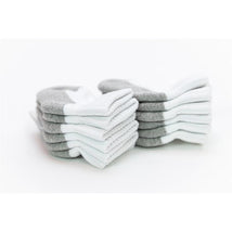 Jefferies Socks 6Pk Seamless Unisex White/Grey Baby Socks Image 3