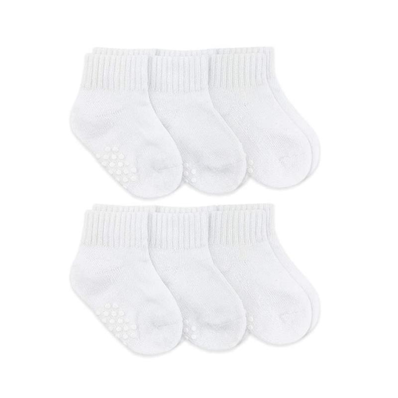 Jefferies Socks Non-Skid Seamless 3Pk White Gripper Baby Socks Image 3