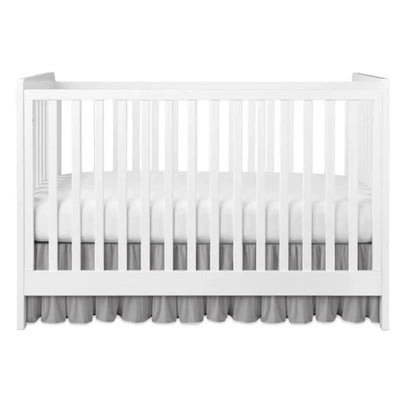 Jlika - Ruffled Crib Skirt For Baby Bed, Gray Image 1