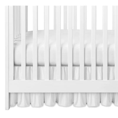 Jlika - Ruffled Crib Skirt For Baby Bed, White Image 2