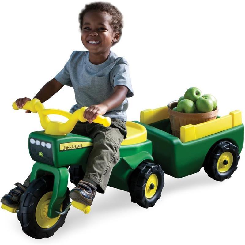 John Deere - Trike & Wagon - Kid Powered Tricycle Ride On Toy Image 3