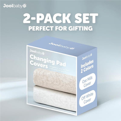 Jool Baby - Change Pad Cover Wave, White/Oat Image 2