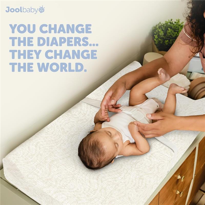 Jool Baby - Changing Pad Wave, Off White Image 4