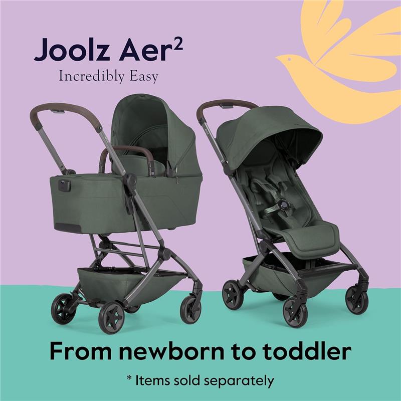 Joolz Aer² Lightweight Compact Stroller, Forest Green