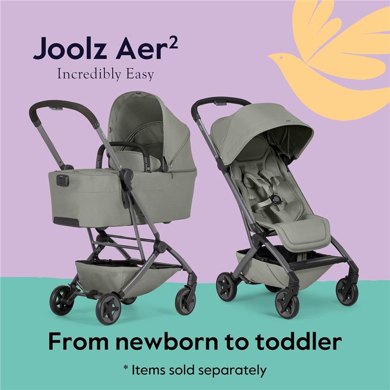 Joolz - Aer² Lightweight Compact Stroller, Sage Green Image 4