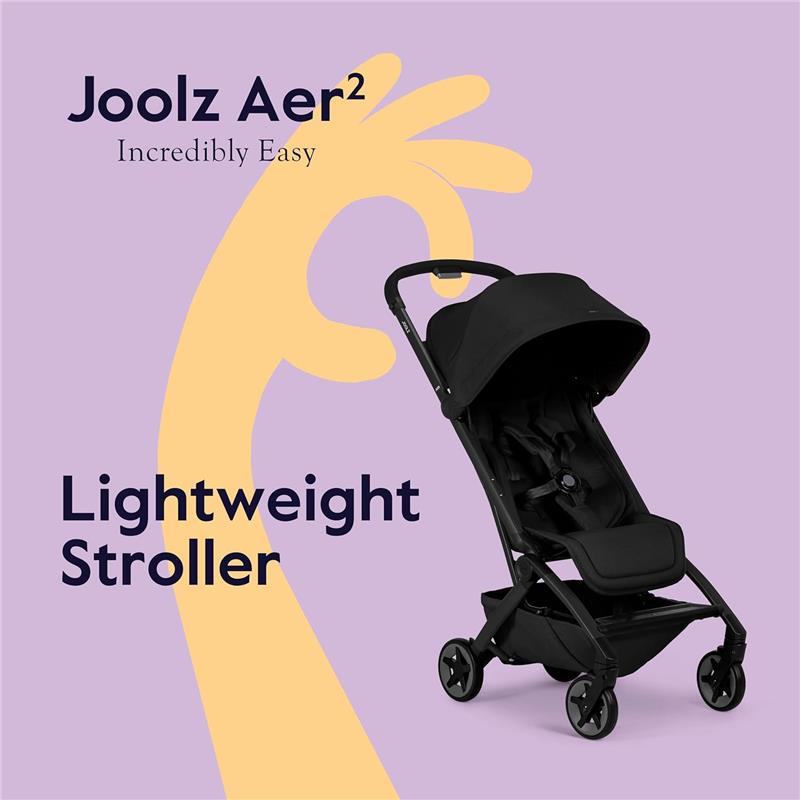 Joolz - Aer² Lightweight Compact Stroller Space Black Image 3