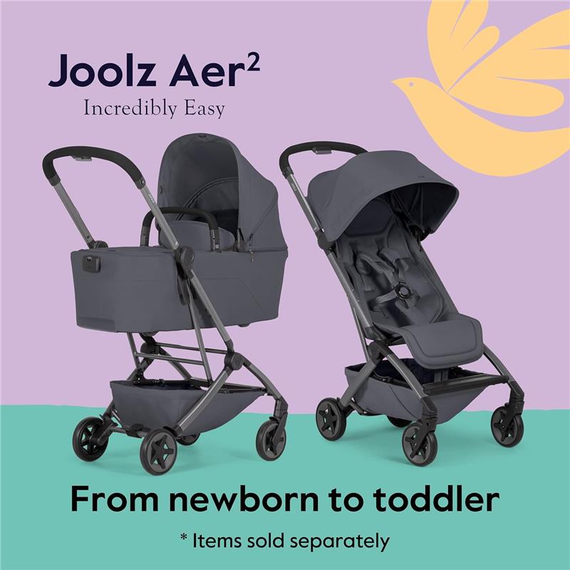 Joolz - Aer² Lightweight Compact Stroller, Stone Grey Image 3