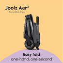 Joolz - Aer² Lightweight Compact Stroller, Stone Grey Image 4