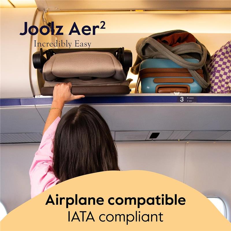 Joolz - Aer² Lightweight Compact Stroller, Stone Grey Image 5