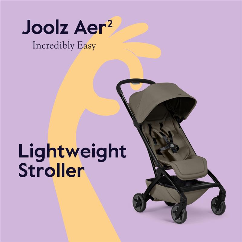 Joolz - Aer² Lightweight Compact Stroller, Hazel Brown Image 2