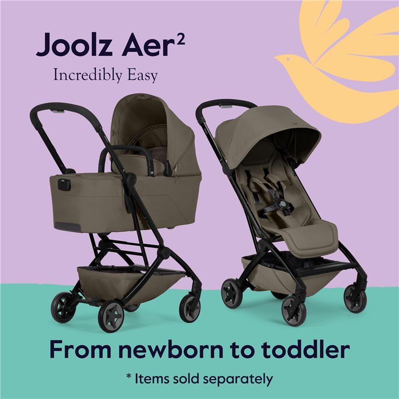 Joolz - Aer² Lightweight Compact Stroller, Hazel Brown Image 5