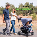 Joovy - Caboose UL Sit and Stand Double Stroller - Jet Black Image 4