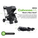 Joovy - Caboose UL Sit and Stand Double Stroller - Jet Black Image 8