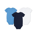 Jordan Baby 3Pk Everyday Essential Bodysuit, Blue 0/6M Image 2
