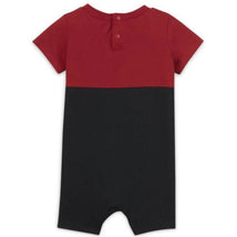 Jordan Baby - Boy Air Colorblock Romper, Black/Red Image 2