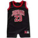Jordan - Baby Boy Jumpman 23 Jersey Romper Black Image 1