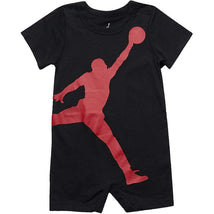 Jordan Baby - Boy Jumpmen Romper, Black And Red Image 1