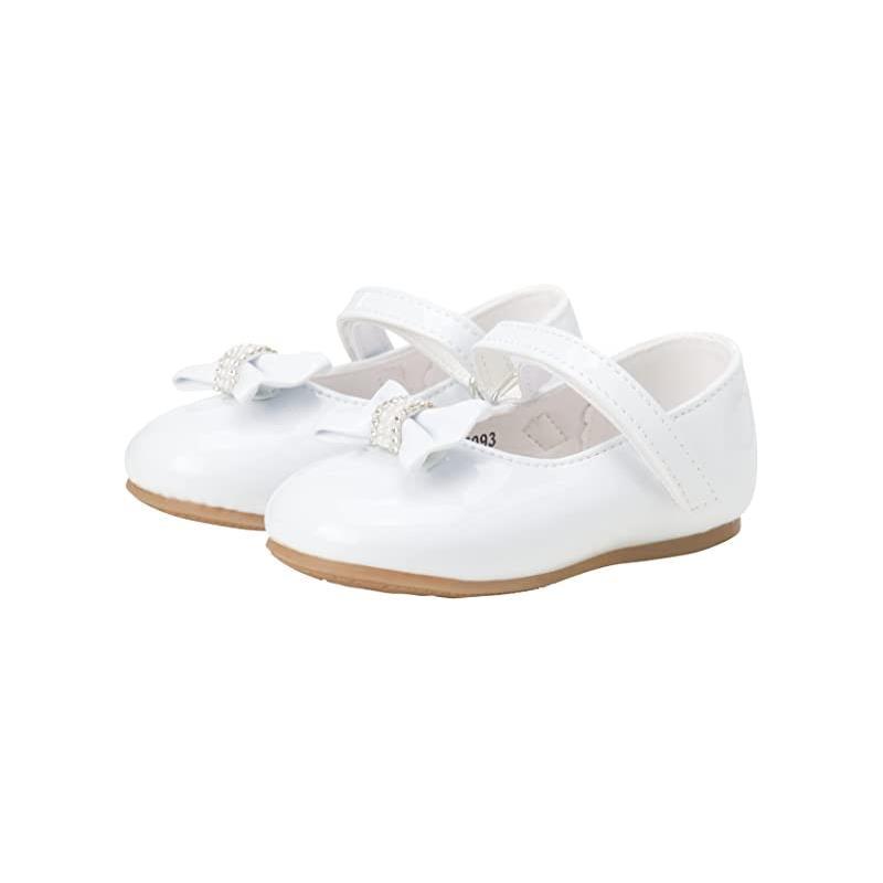 Josmo - Baby Girl Christening Dress Walker Shoes, White Image 3